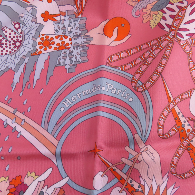 HERMES 絲質Scarf 90x90絲巾-11