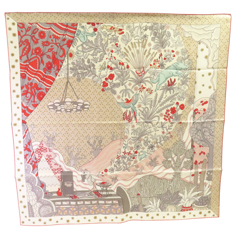 HERMES 絲質Scarf 90x90絲巾-0