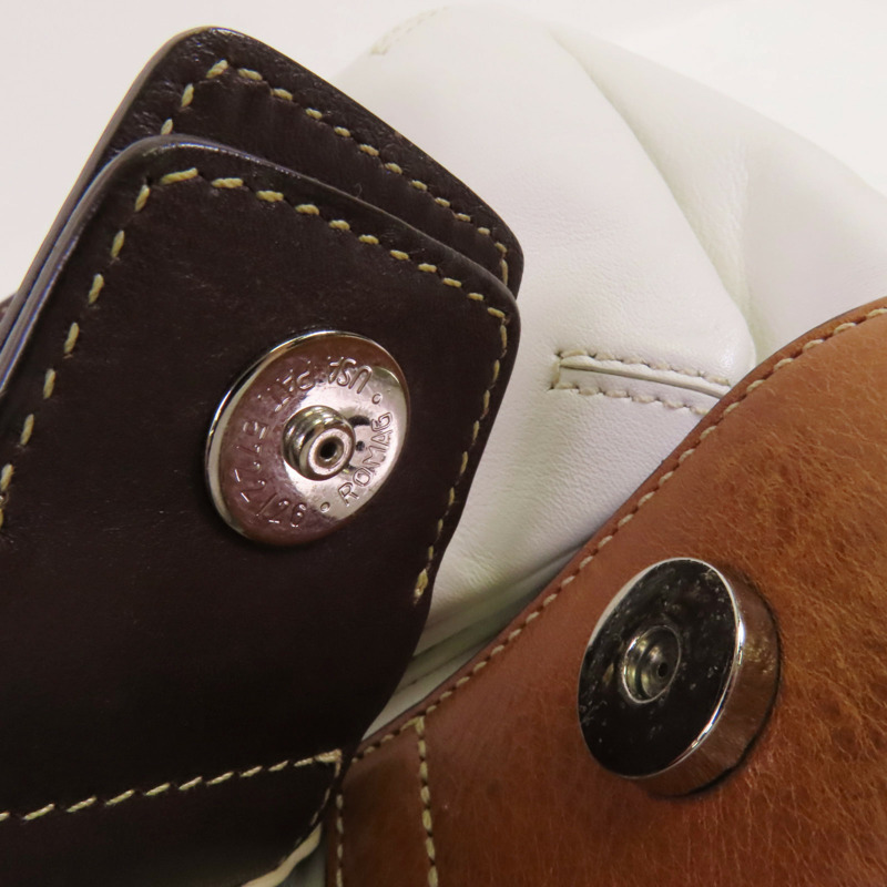 COACH 牛皮皮革Shoulder Bag銀扣肩背袋-7