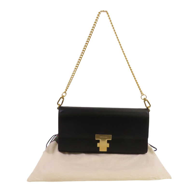 Tory Burch 牛皮皮革Chain Shoulder Bag金扣鏈帶肩背袋-9