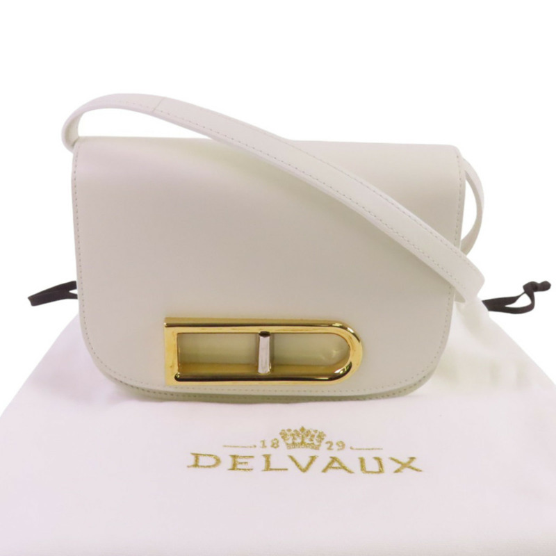 Delvaux 牛皮皮革Lingot Small金扣肩背袋-9