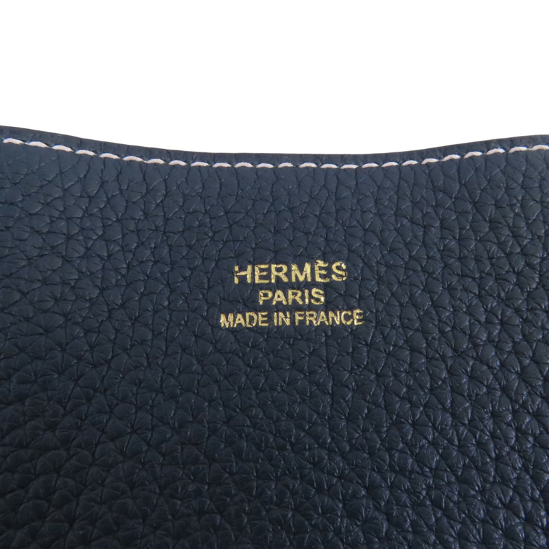 HERMES Clemence皮革Double Sen肩背袋-5