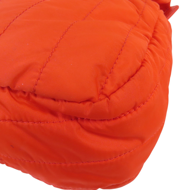 CHANEL 尼龍Chain Shoulder Bag銀扣鏈帶肩背袋-13