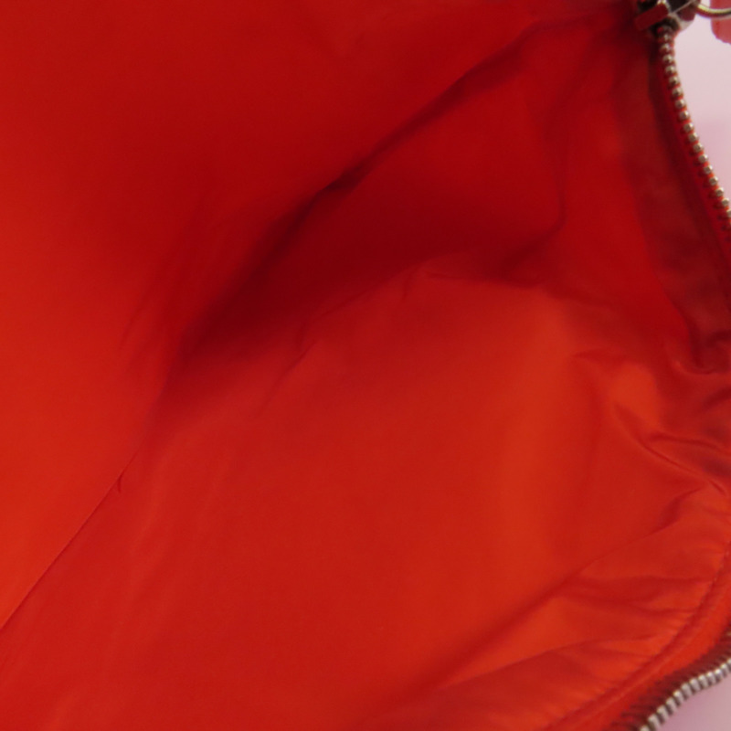 CHANEL 尼龍Chain Shoulder Bag銀扣鏈帶肩背袋-16