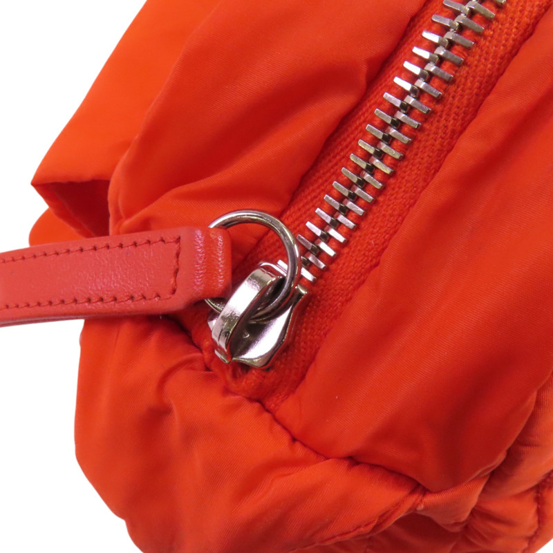 CHANEL 尼龍Chain Shoulder Bag銀扣鏈帶肩背袋-17