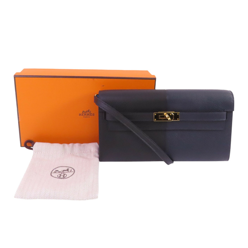 HERMES Epsom皮革Kelly To Go金扣肩背袋-9