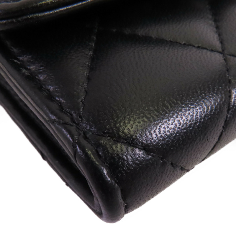 CHANEL 羊皮皮革Pearl Crush金扣鏈帶肩背袋-10