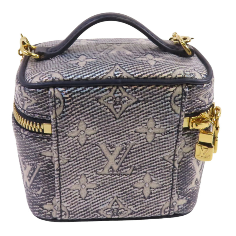 LOUIS VUITTON Monogram Coated Canvas Micro Vanity金扣手挽肩背兩用袋-1