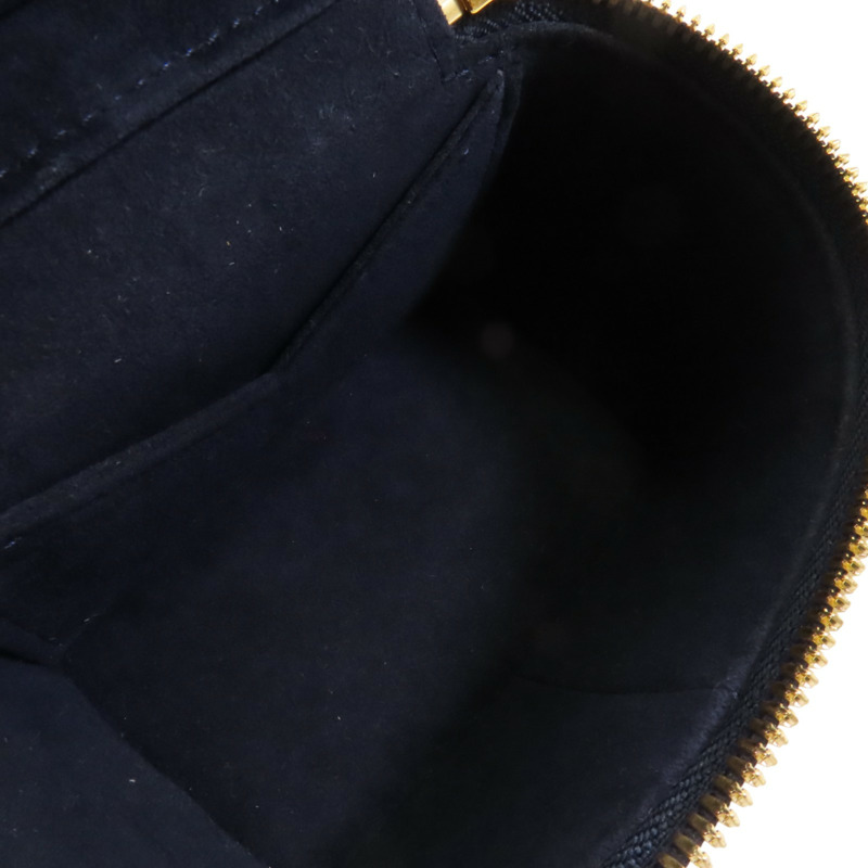 LOUIS VUITTON Monogram Coated Canvas Micro Vanity金扣手挽肩背兩用袋-4