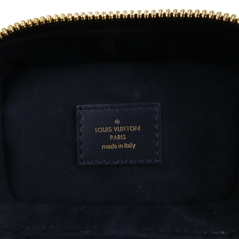 LOUIS VUITTON Monogram Coated Canvas Micro Vanity金扣手挽肩背兩用袋-5
