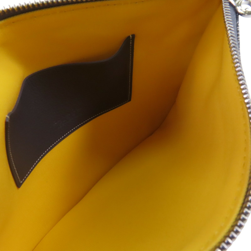 GOYARD 塗層帆布Pouch銀扣手拿包-4