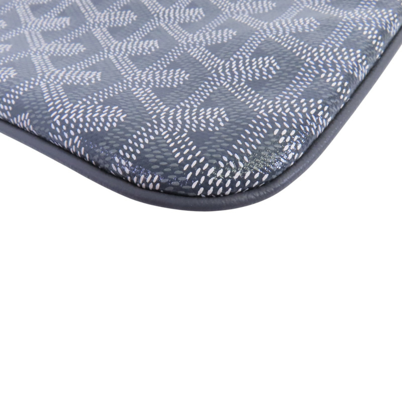 GOYARD 塗層帆布Pouch銀扣手拿包-10