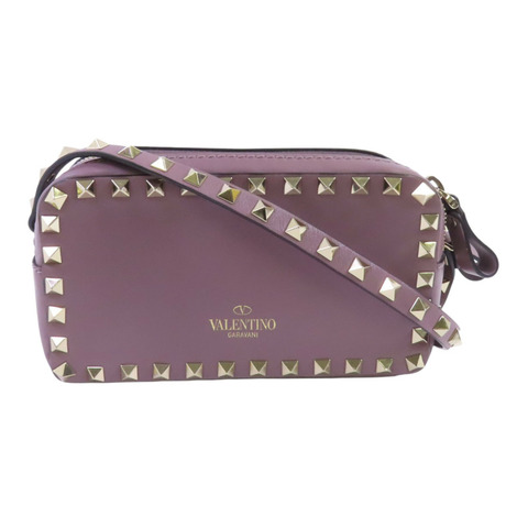 Valentino 牛皮皮革Rockstud Shoulder Bag金扣肩背袋