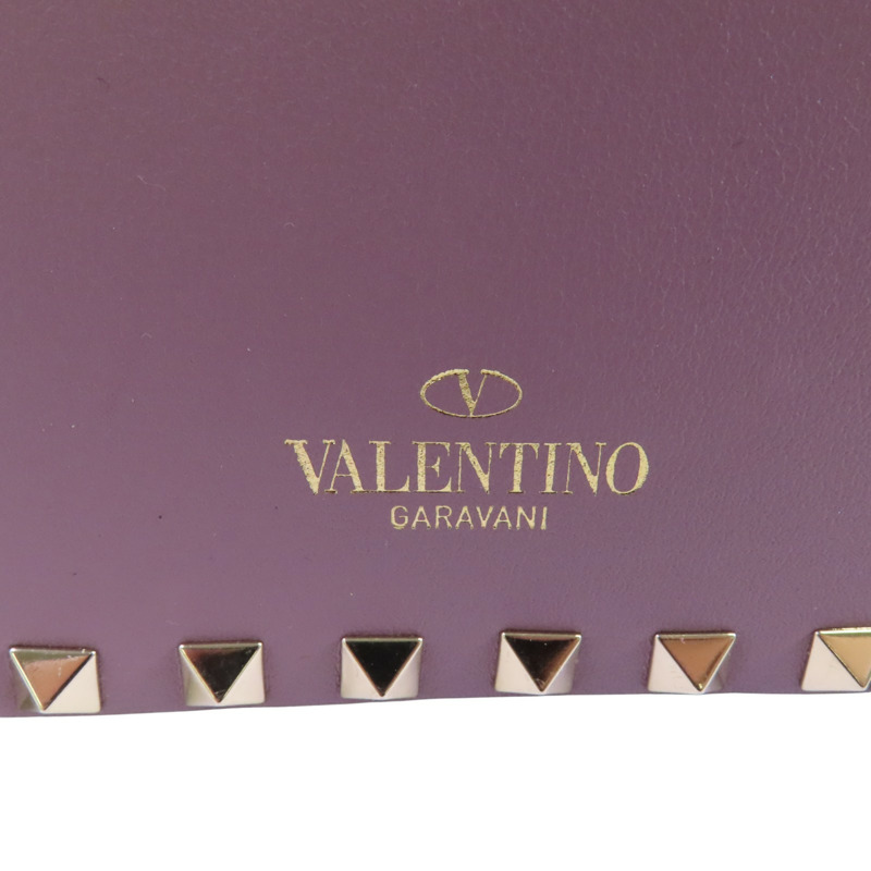 Valentino 牛皮皮革Rockstud Shoulder Bag金扣肩背袋-6