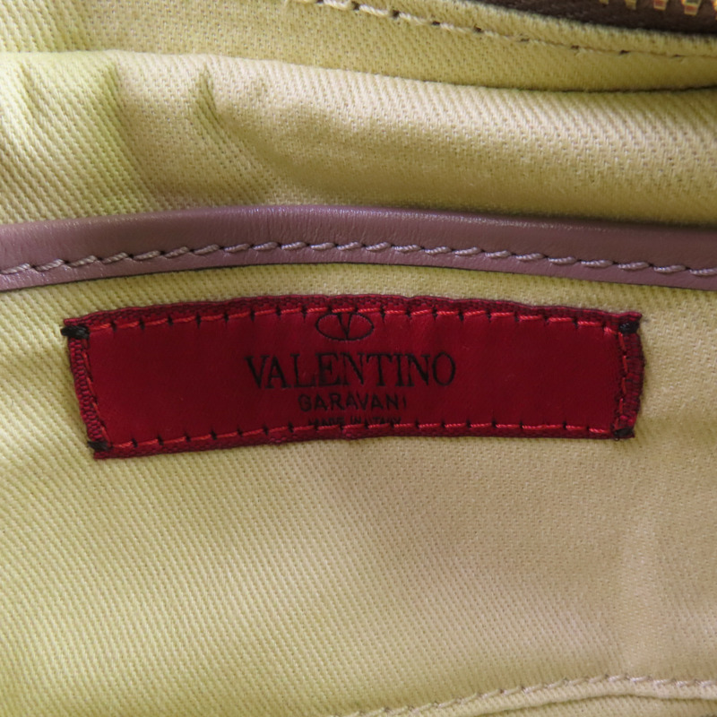 Valentino 牛皮皮革Rockstud Shoulder Bag金扣肩背袋-7