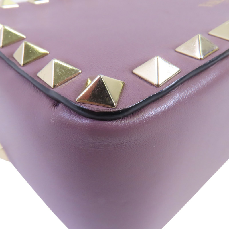 Valentino 牛皮皮革Rockstud Shoulder Bag金扣肩背袋-10