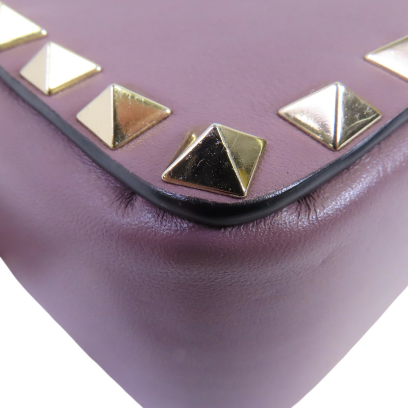 Valentino 牛皮皮革Rockstud Shoulder Bag金扣肩背袋-12