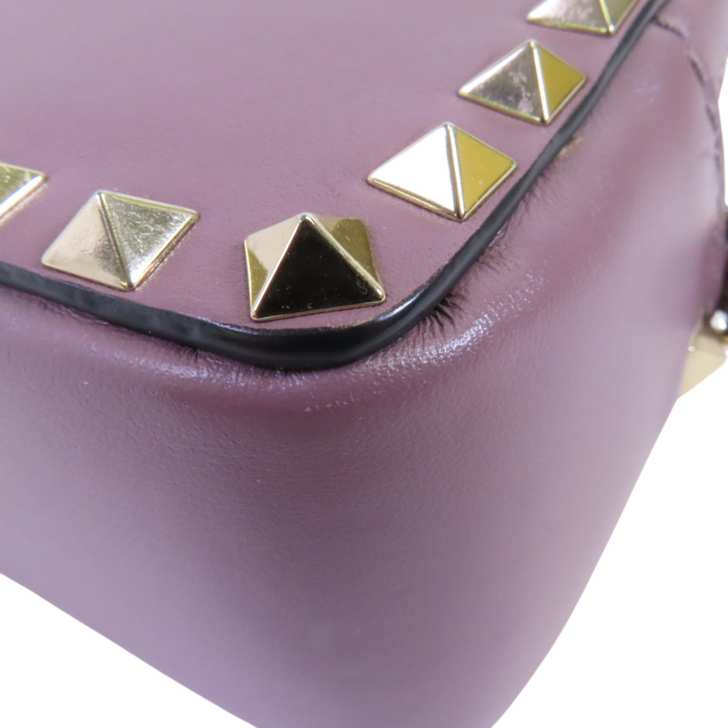 Valentino 牛皮皮革Rockstud Shoulder Bag金扣肩背袋-13