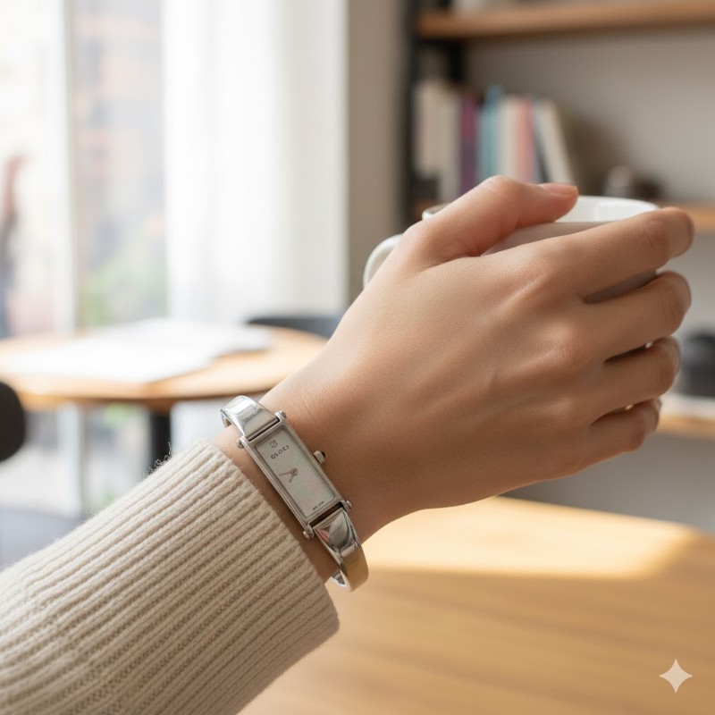 Gucci (古馳）天然真鑽女士腕錶 - 1500L-14