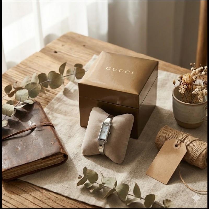 Gucci (古馳）天然真鑽女士腕錶 - 1500L-15