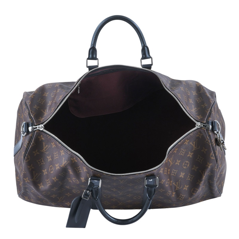 LOUIS VUITTON Keepall Bandoulière 55 Macassar-7