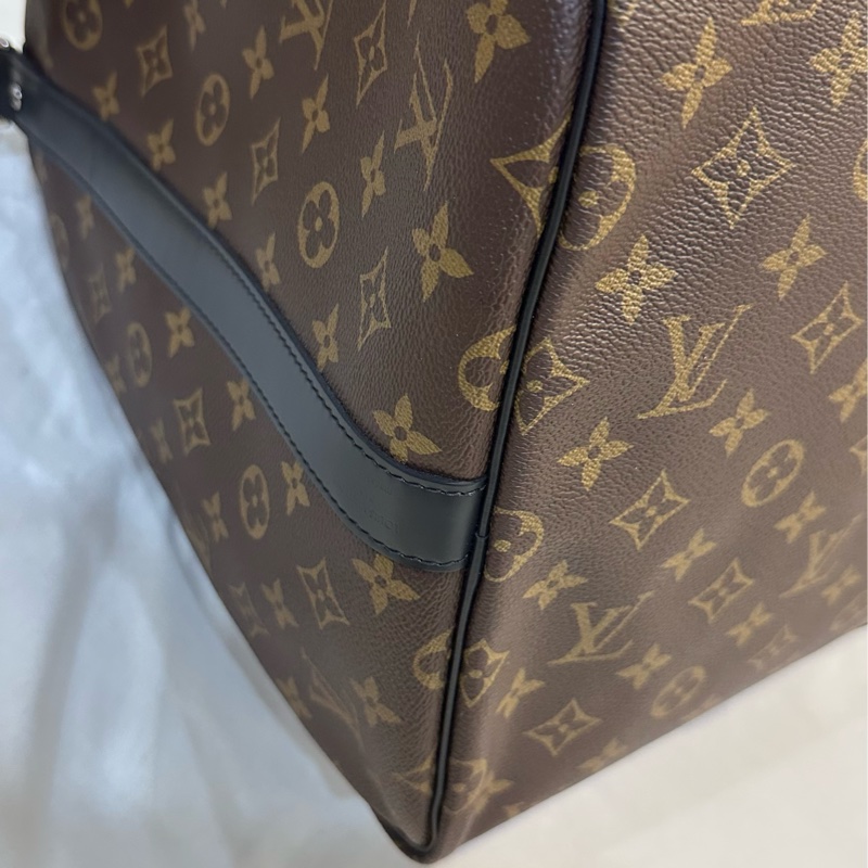 LOUIS VUITTON Keepall Bandoulière 55 Macassar-12