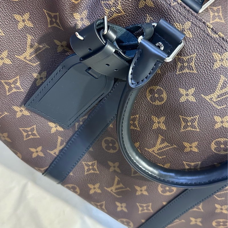 LOUIS VUITTON Keepall Bandoulière 55 Macassar-16