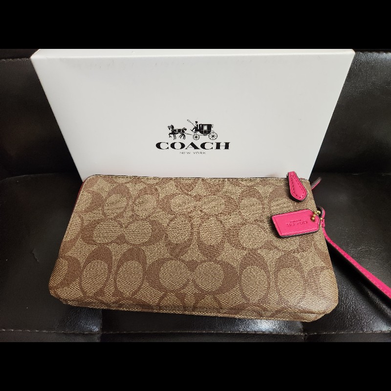 Coach 經典老花雙層大手拿-2