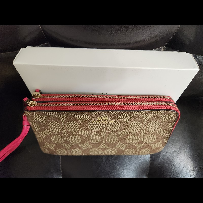 Coach 經典老花雙層大手拿-3