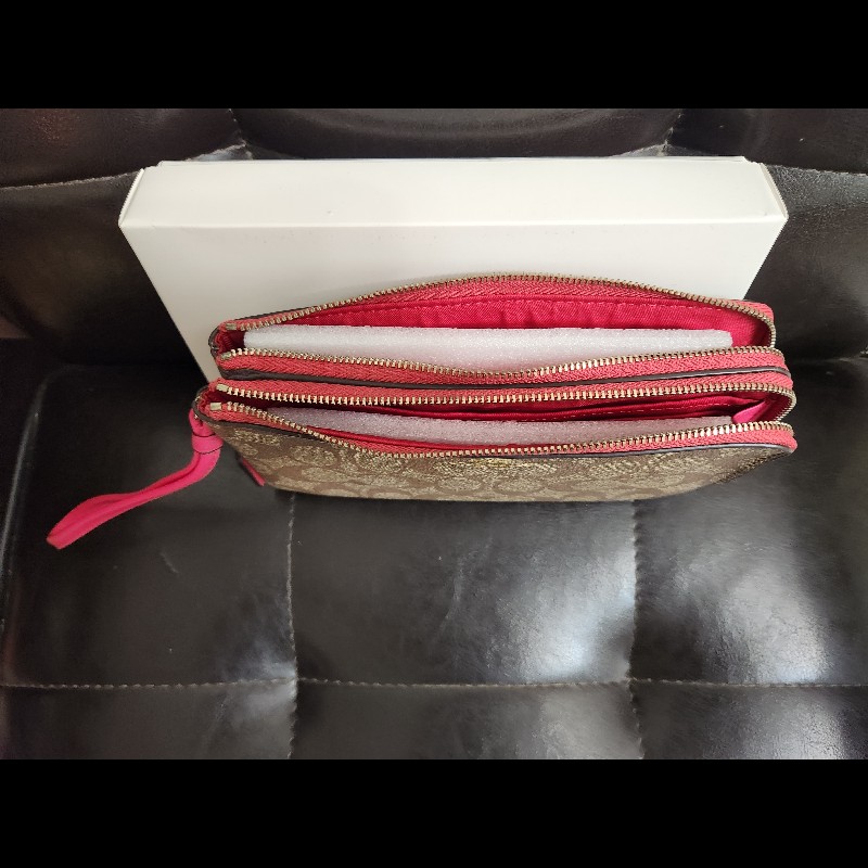 Coach 經典老花雙層大手拿-4