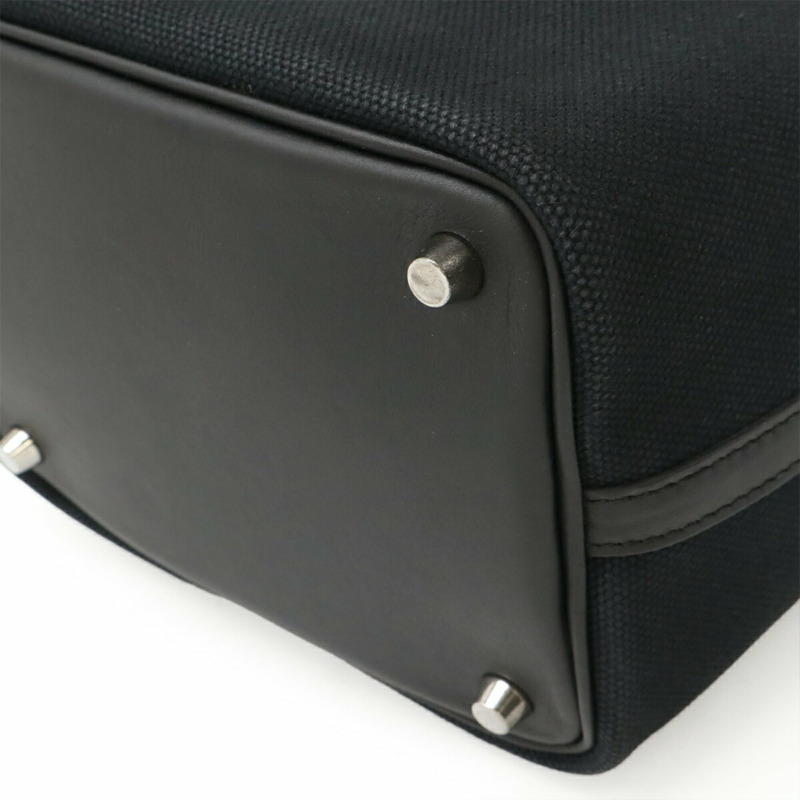 愛馬仕 Picotin Lock PM 手袋/托特包，採用 Toile Goelan Swift 皮革，黑色，帶有 U 字印記-3