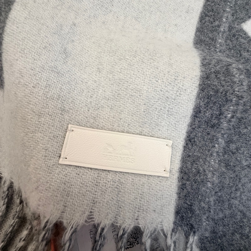 Hermes 愛馬仕 Casaque Les Sangles圍巾 雙色 雙面可用-2