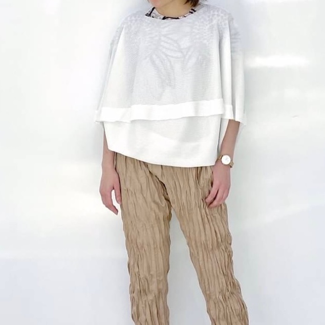 me ISSEY MIYAKE 三宅一生 白色延展上衣-7