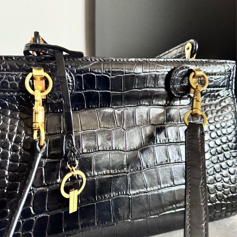 Tory Burch LEE RADZIWILL 鱷魚壓紋手提單肩包-2