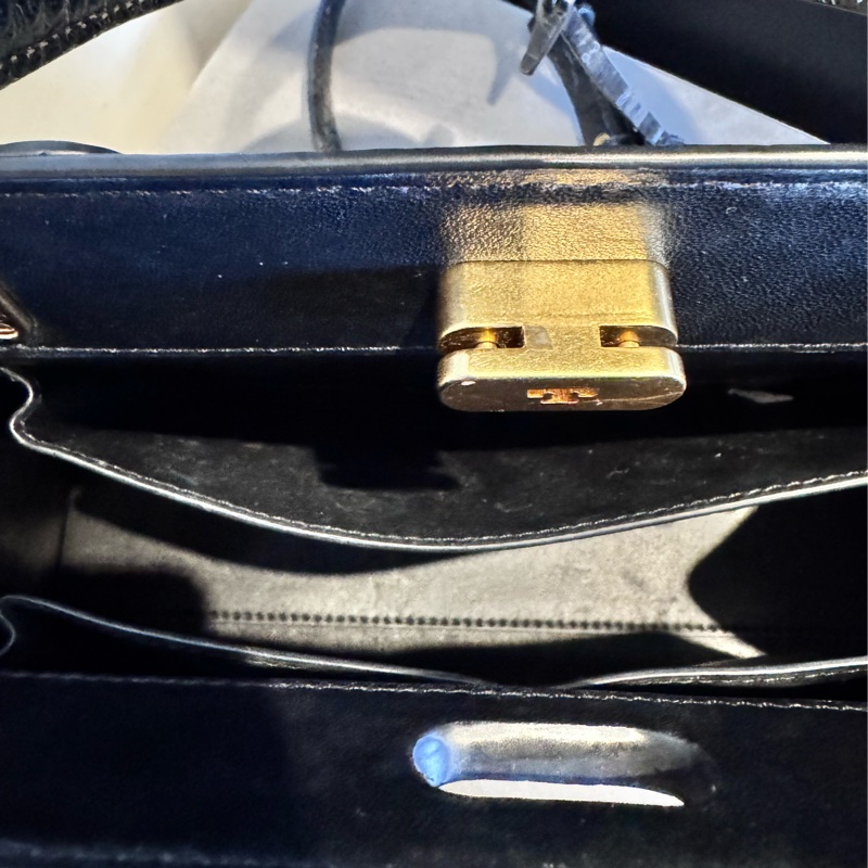 Tory Burch LEE RADZIWILL 鱷魚壓紋手提單肩包-6