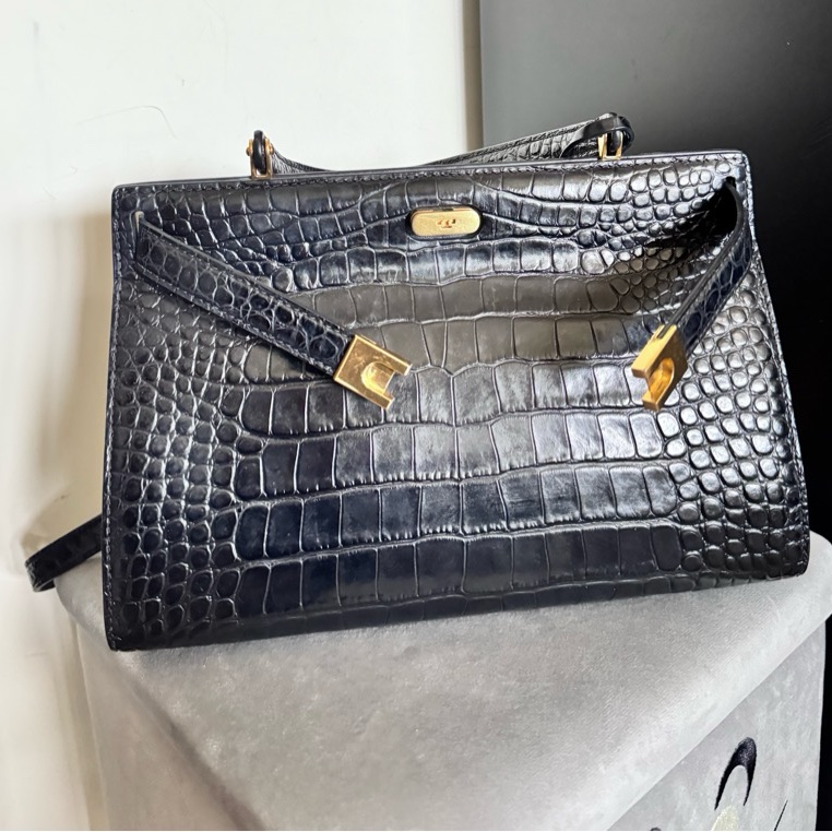 Tory Burch LEE RADZIWILL 鱷魚壓紋手提單肩包-7