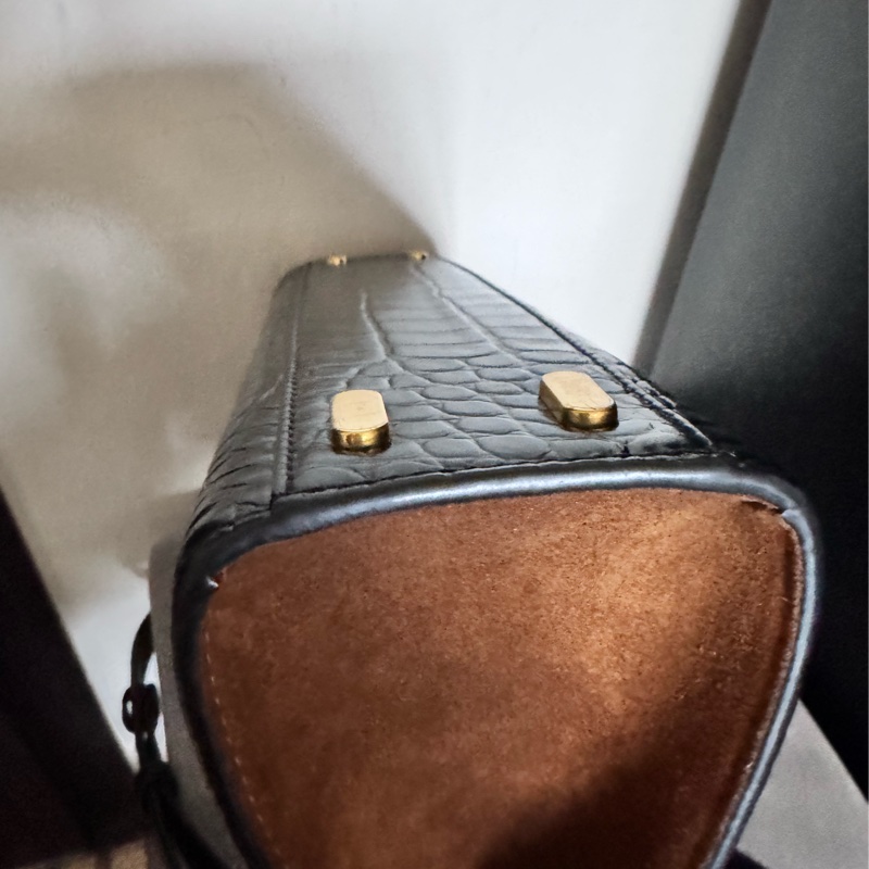 Tory Burch LEE RADZIWILL 鱷魚壓紋手提單肩包-9