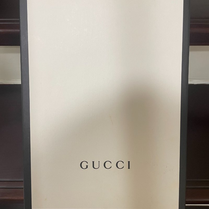 Gucci 奶油白皮革老花壓紋 休閒鞋 40號-5
