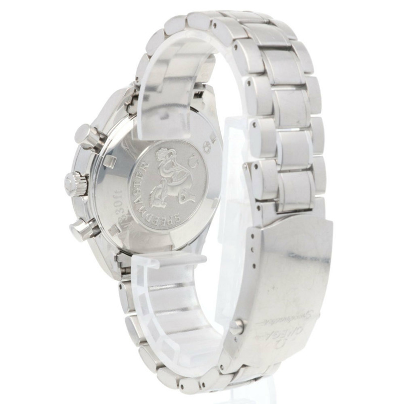 歐米茄超霸系列腕錶，不鏽鋼材質，型號32128000，自動上鍊，男士腕錶，歐米茄計時碼錶，已翻新-4