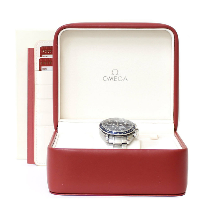 歐米茄超霸系列腕錶，不鏽鋼材質，型號32128000，自動上鍊，男士腕錶，歐米茄計時碼錶，已翻新-11