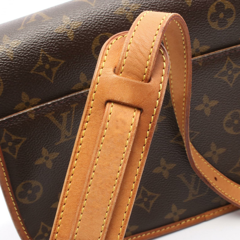 路易威登 Sologne 單肩斜背包 M42250 Monogram 帆布皮革二手-8