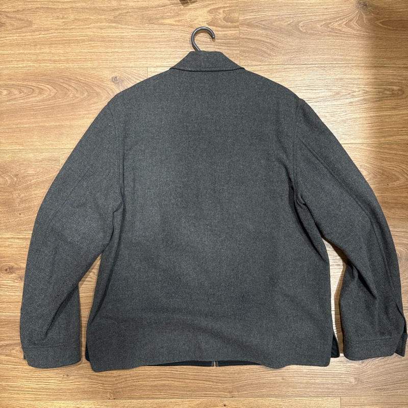 KENZO 法蘭絨沉穩灰平織外套-8