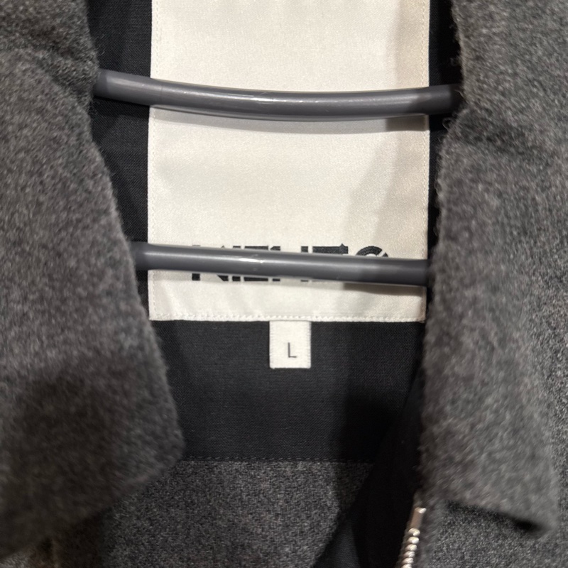 KENZO 法蘭絨沉穩灰平織外套-11