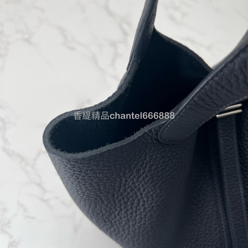 💗香緹國際精品💗 689 Hermes picotin 18 B刻 午夜藍👾-15