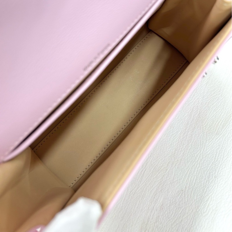 Delvaux 德爾沃 粉色tempete小號 尺寸約21*16，附件鏡子、肩帶、保卡、塵袋。-8