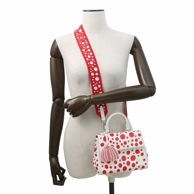 路易威登 Epi 皮革手提包，LV×YK Cluny Mini M21722，兩用單肩背包，草間彌生聯名款-4