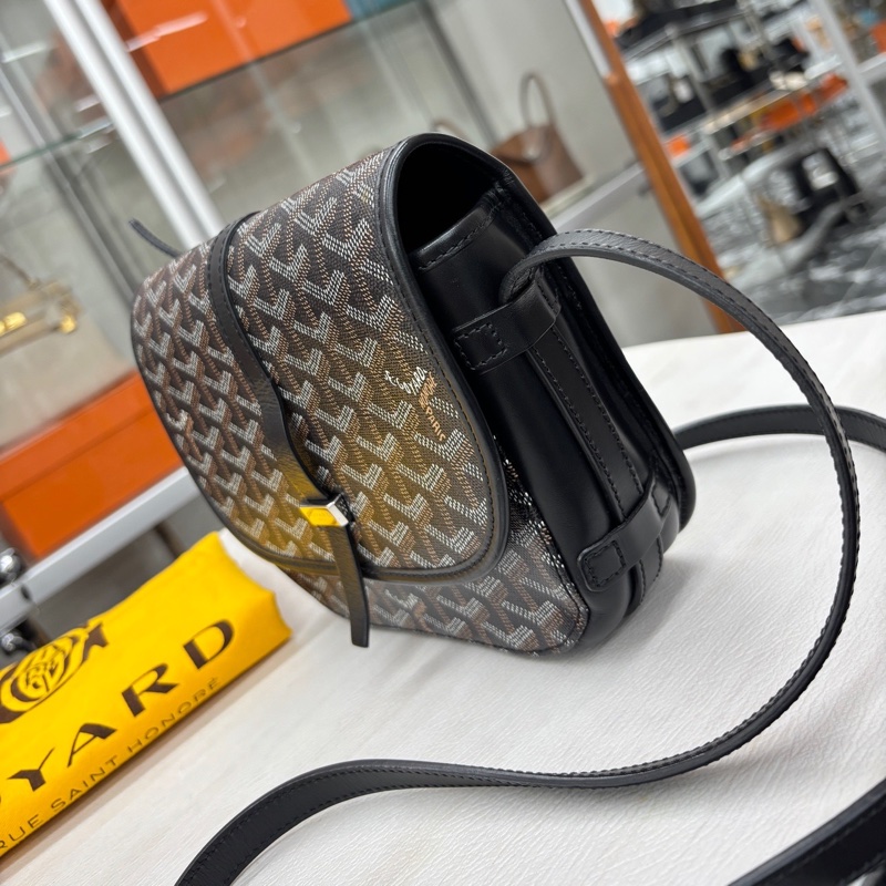 Goyard  黑色小號郵差包，18編碼，尺寸約22*16 附件塵袋-1