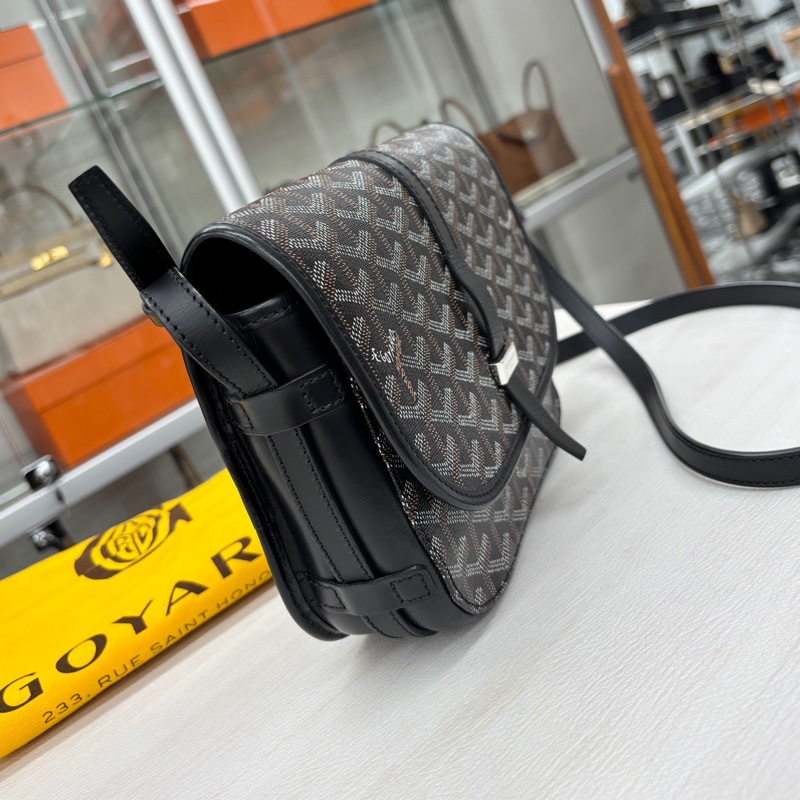 Goyard  黑色小號郵差包，18編碼，尺寸約22*16 附件塵袋-2