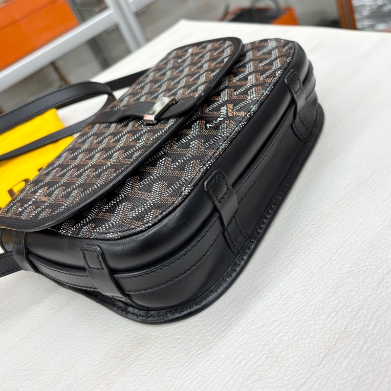 Goyard  黑色小號郵差包，18編碼，尺寸約22*16 附件塵袋-6