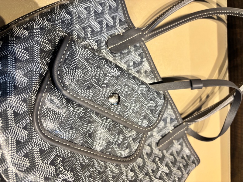 Goyard Anjou Mini Tote灰色-12